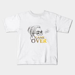 WOMEN . GAME OVER Kids T-Shirt